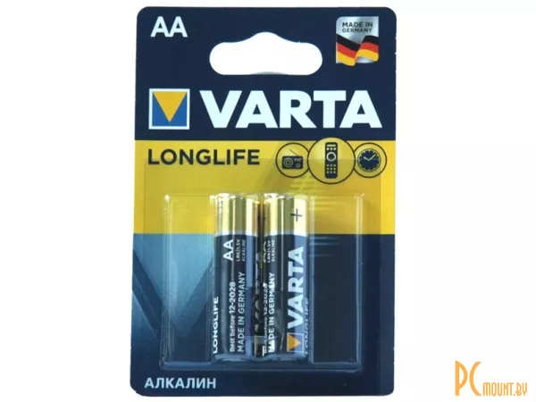 Батарейка Varta LR6 /4106 Alkaline /Energy AA блистер 2шт
