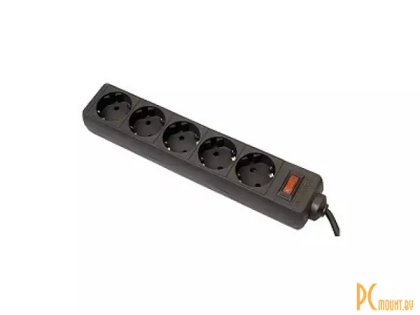Сетевой фильтр-удлинитель, Defender ES 5м Black
