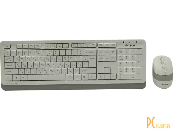 Клавиатура A4Tech Fstyler FG1010 Wireless Desktop, белый серый